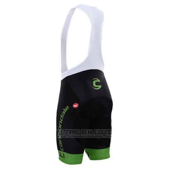 2015 Fahrradbekleidung Cannondale Grun und Shwarz Trikot Kurzarm und Tragerhose